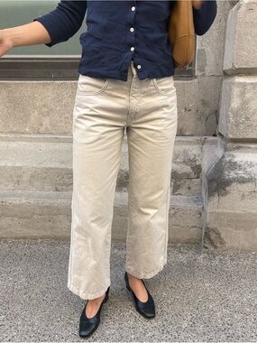 Dockers khaki mini flare pants